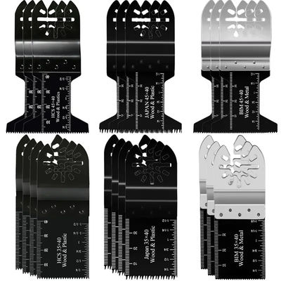 Bi Metal Oscillating Multi Tool Saw Blades Untuk Metal Wood 20pcs Box Set