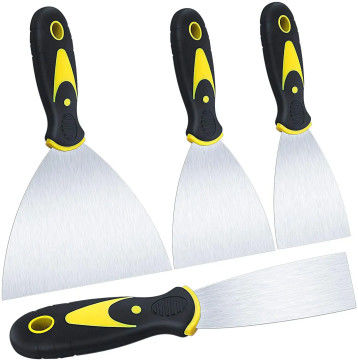 4 Paket Multi Putty Knife Scrapers Set Spackle Knife Premium Stainless Steel Paint Scraper Blade