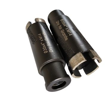 SGS OD 35mm Kering Berlian Core Drill Bits Dengan Brazing Rods Untuk Granit