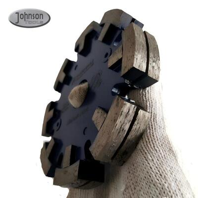 125mm Panas Ditekan Tuck Titik Berlian Blades Tiga Lapisan Jenis Penggunaan Basah / Gunakan Kering