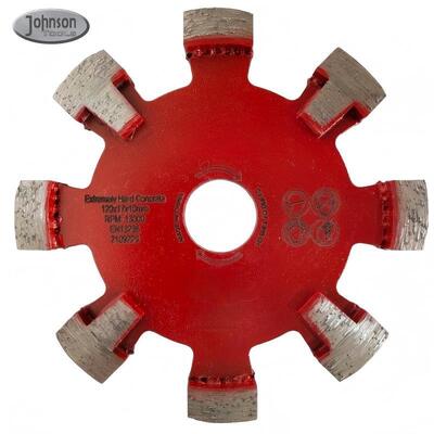 Tuck Point Berlian Ringan, 120mm Tuck Point Saw Blade Dengan Perlindungan Gigi untuk sistem panas di bawah lantai