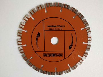 200 Mm Laser Welded Diamond Blade Beton Saw Dengan Segmen Turbo Ganda