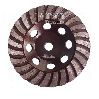 Balanced Turbo 125mm Diamond Grinding Wheels Untuk Batu dengan ulir M14