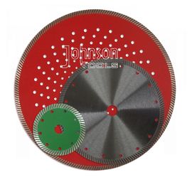 Efisiensi Tinggi 110-230mm Berlian Melihat Pisau Sintered Hot Pressed Turbo Stone Cutting