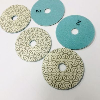 100mm 3 Langkah Diamond Polishing Pads Untuk Granit