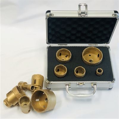Kotak Aluminium 5 pcs Vacuum Brazed M14 Diamond Core Drill Bit Set