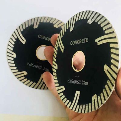 30CrMo 105mm Turbo Diamond Saw Blades Hot Press Sintered Untuk Beton