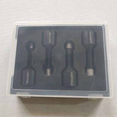 Keramik 4 pcs 10mm Berlian Inti Bor Bits Desain Tersegmentasi