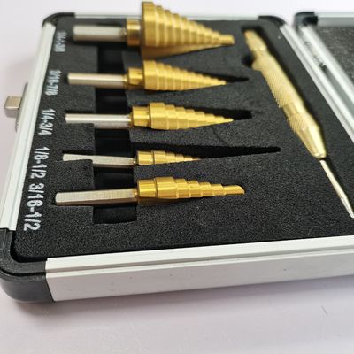 8 PCS HSS Titanium Nitrida Dilapisi Baja Kecepatan Tinggi Langkah Bit