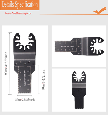 20*40mm HCS Multi Purpose Saw Blades Koneksi Rilis Cepat