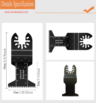 45 * 40mm Japan Teeth Multi Saw Blade Untuk Kayu Dan Plastik Dengan Kotak Plastik