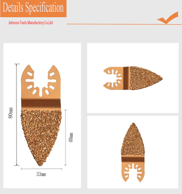 33*40mm Baja Tungsten Tersegmentasi Pisau Berlian Warna Disesuaikan