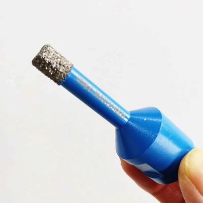 8mm M14 Vacuum Brazed Diamond Core Bor Bits Untuk Ubin Dengan Lengan Plastik