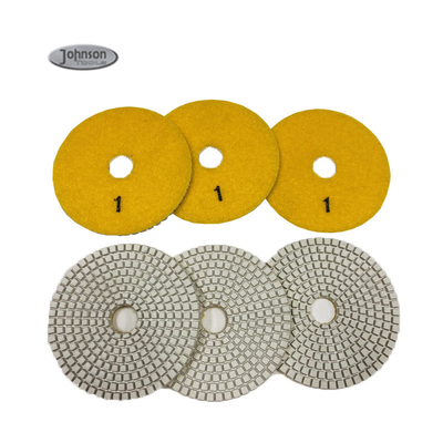 100mm 3 Step Granite Polishing Pads, Dry Polishing Pads Untuk Keramik