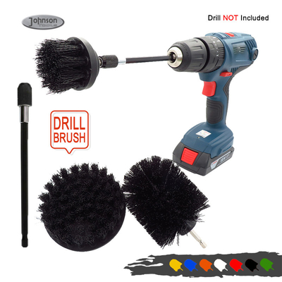 4 pcs Hitam Diperpanjang Sikat Pembersih Scrubber Panjang Untuk Kamar Mandi Ubin Mandi